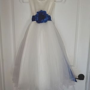 Flower Girl Dress, Girls Party Dress, Girls White Dress